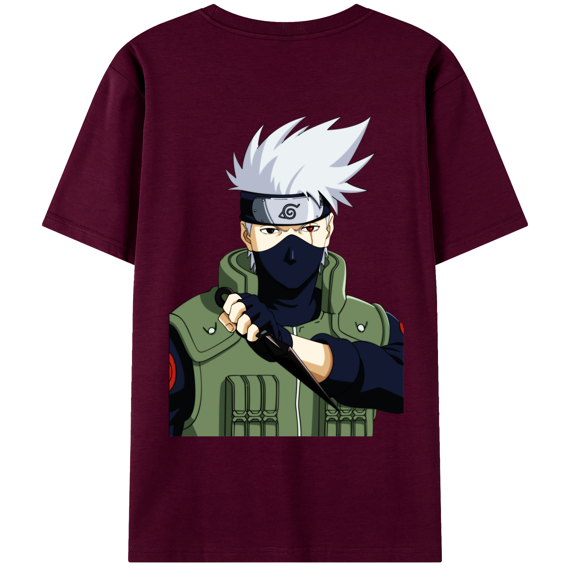 （画像用） NARUTO -ナルト- はたけ カカシ Hatake Kakashi レディース半袖Tシャツ(バックプリント)